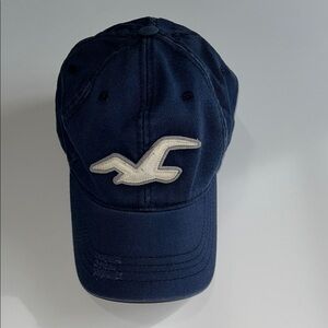 Navy Blue Hollister Cap with White Logo